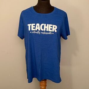‘Teacher - Virtually Unstoppable’ Graphic Unisex Tee